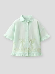 Angel & Rocket Green Palma Embroidered Shirt - Image 3 of 4