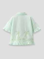 Angel & Rocket Green Palma Embroidered Shirt - Image 4 of 4