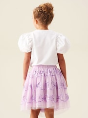 Angel & Rocket Purple Delta Bow Sequin Skirt - Image 3 of 6