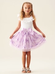 Angel & Rocket Purple Delta Bow Sequin Skirt - Image 4 of 6