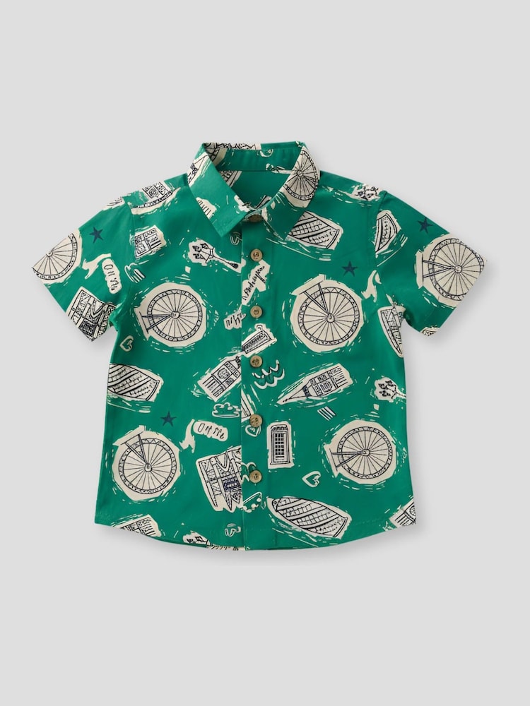 Angel & Rocket Damien City Print Shirt - Imaginea 1 din 2