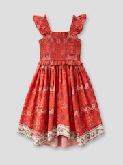 Angel & Rocket Red Ava Hanky Hem Bandana Print Dress - Image 1 of 2