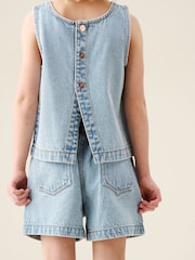 Angel & Rocket Blue Sienna Denim Shorts - Image 3 of 4