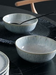 Denby Set of 4 White Aurora Cereal Bowls - Image 1 of 4