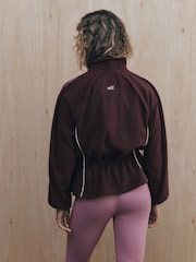 ក្រហមប៊ឺហ្គូឌី - self. Microfleece Half Zip Sweatshirt - រូបភាព 3 នៃ 9