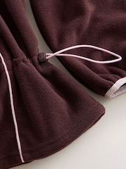 ក្រហមប៊ឺហ្គូឌី - self. Microfleece Half Zip Sweatshirt - រូបភាព 9 នៃ 9