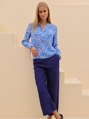 Aspiga Blue Kaia Viscose Crinkle Blouse - Image 5 of 5
