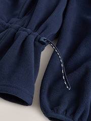 self. Navy Microfleece Half Zip Sweatshirt - Image 3 of 3