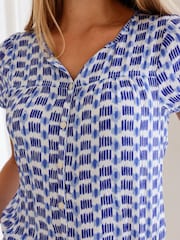 Aspiga Blue Lisbon Viscose Crinkle Blouse - Image 4 of 4