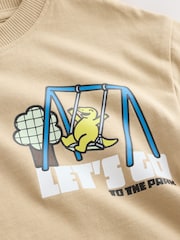 Brown Dinosaur Long Sleeve Graphic T-Shirt (3mths-7yrs) - Image 3 of 4