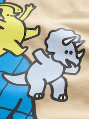 Brown Dinosaur Long Sleeve Graphic T-Shirt (3mths-7yrs) - Image 4 of 4
