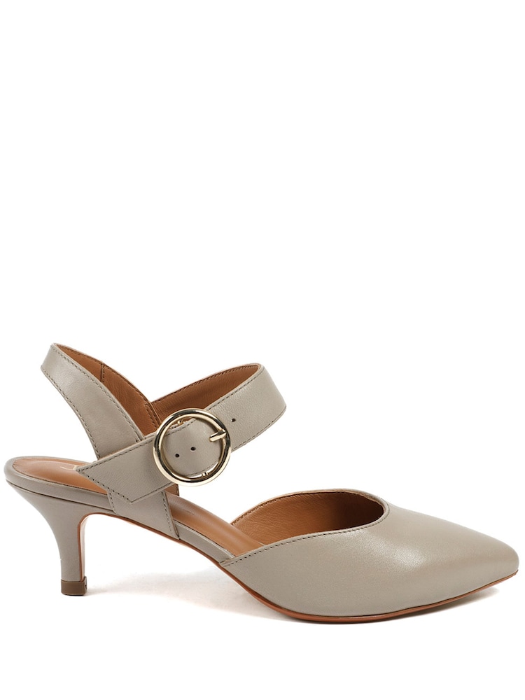Jones Bootmaker Beige Yohanna Leather Court Shoes - Image 1 of 5