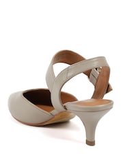 Jones Bootmaker Beige Yohanna Leather Court Shoes - Image 3 of 5