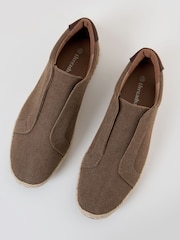 Καφετί - Threadbare Cotton Canvas Slip On Espadrilles - Εικόνα 2 από 4