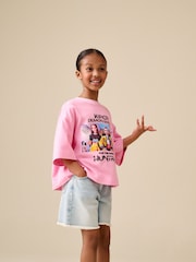 Pink KPOP Demon Hunters Short Sleeve T-Shirt (6-16yrs) - Image 1 of 7