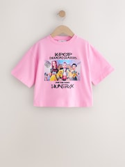 Pink KPOP Demon Hunters Short Sleeve T-Shirt (6-16yrs) - Image 4 of 7