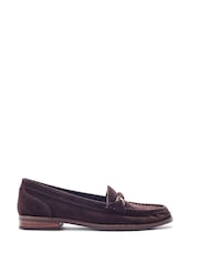 Moda in Pelle Brown Emella Smart Snaffle Trim Loafers - Image 1 of 4