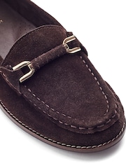 Moda in Pelle Brown Emella Smart Snaffle Trim Loafers - Image 3 of 4