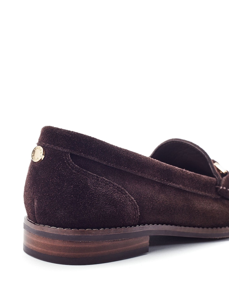Moda in Pelle Brown Emella Smart Snaffle Trim Loafers - Image 4 of 4