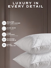 Snuggledown Hotel Kingsize Cotton Firm Side Sleeper Pillow - Image 5 of 6