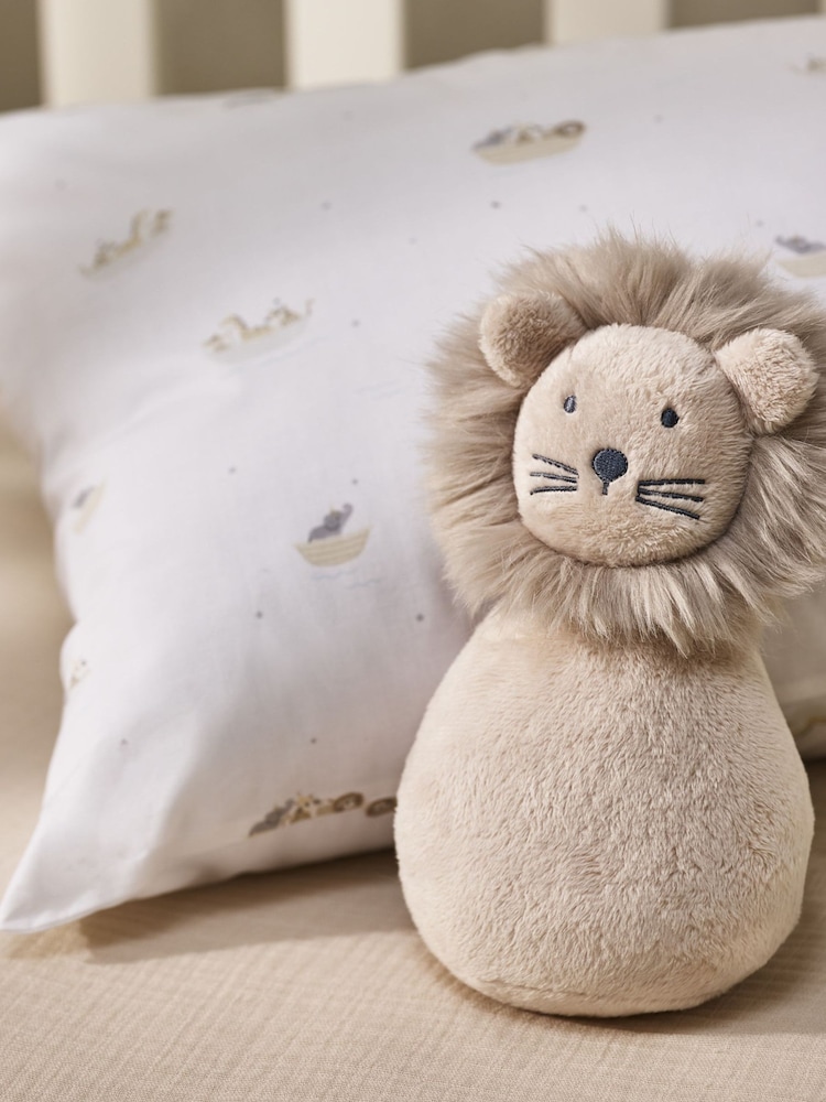 The White Company Natural Rocking Lenny Lion - Image 1 of 4
