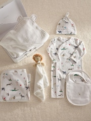 The White Company White Cotton Party Animals Luxury Gift Set - Image 1 of 4