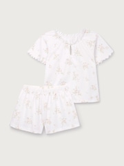 The White Company White Cotton Vintage Floral Boho Relaxed Pyjamas - Image 4 of 5