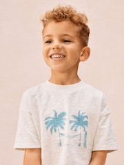 The White Company Blue Double Cotton Cotton Siesta Time Relaxed Fit Pyjamas - Image 3 of 4