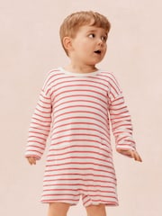 The White Company Baby Cotton Sun Sand Little Surfer Romper - Imagen 2 de 4
