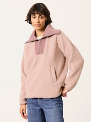 FatFace Quarter Zip Fleece - Attēls 1 no 6