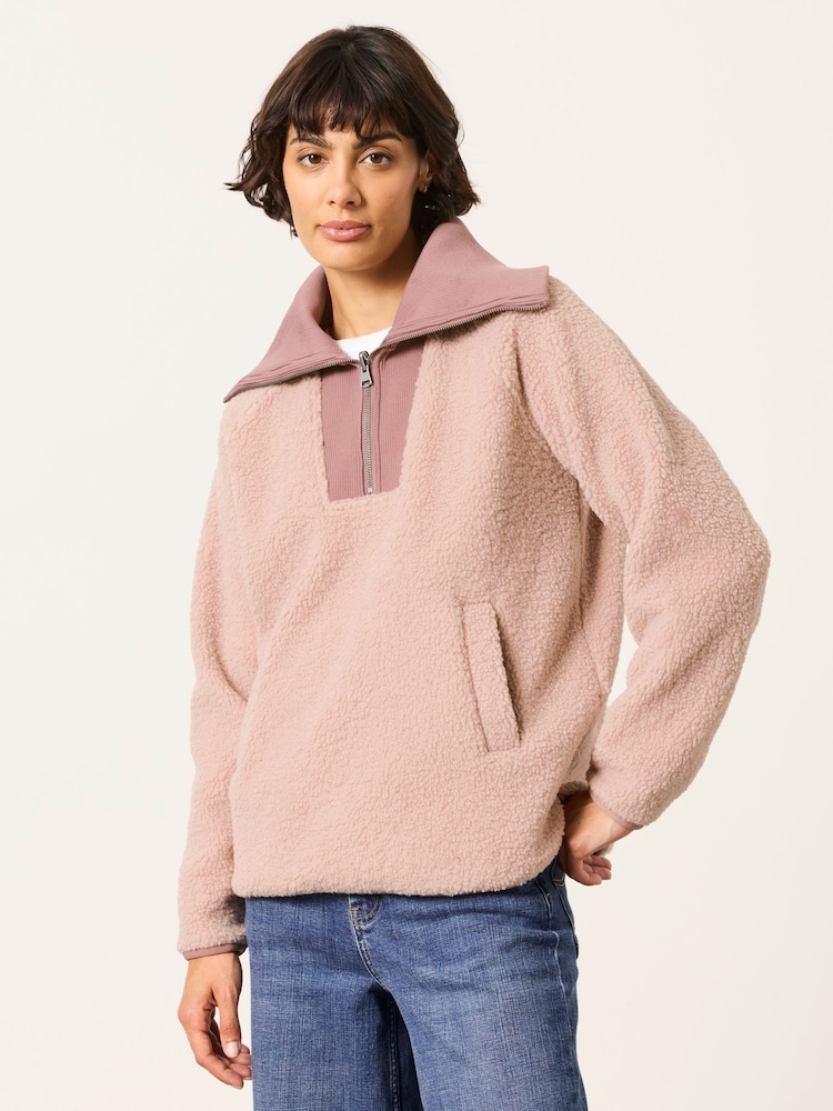 FatFace Quarter Zip Fleece - Attēls 1 no 6 FatFace Quarter Zip Fleece - Attēls 1 no 6