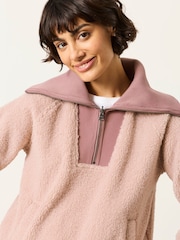 FatFace Quarter Zip Fleece - Attēls 3 no 6