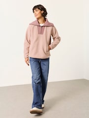 FatFace Quarter Zip Fleece - Attēls 4 no 6