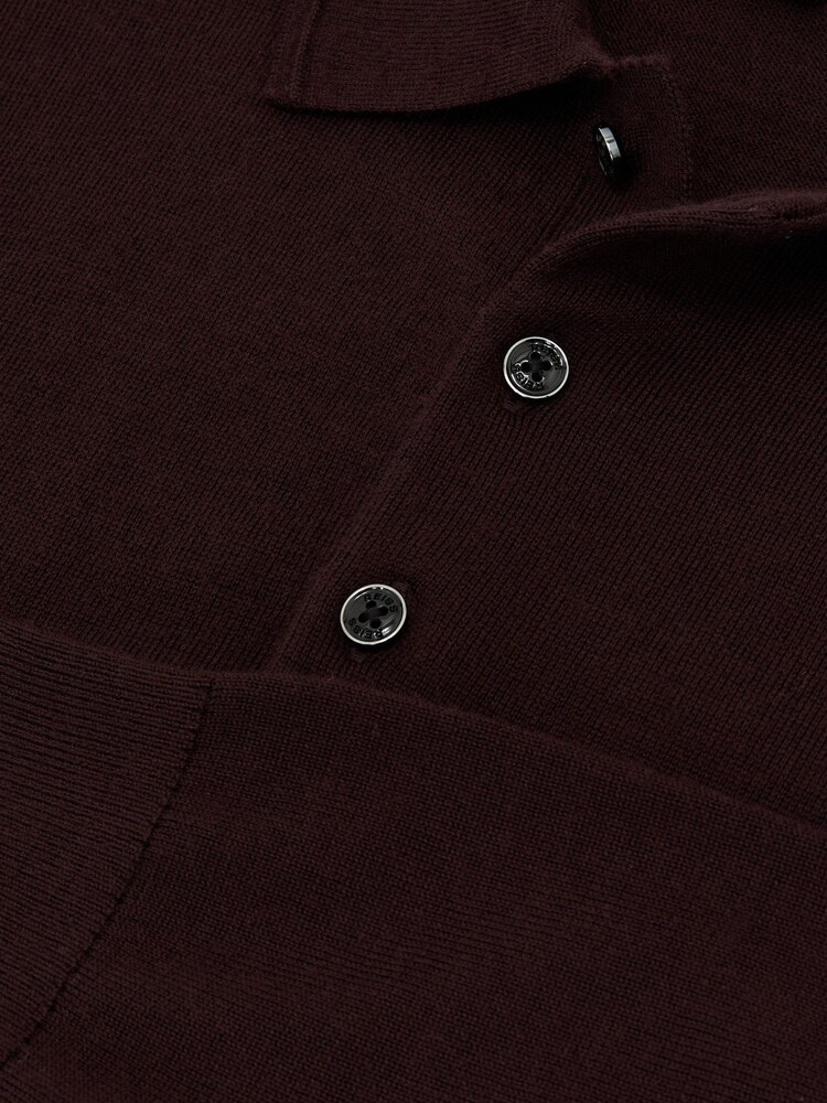 Reiss Trafford Merino Wool Langermet Poloskjorter - Bilde 6 av 6 Reiss Trafford Merino Wool Langermet Poloskjorter - Bilde 6 av 6