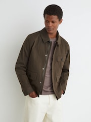 Reiss Brown Presh Jacket - Image 1 of 6
