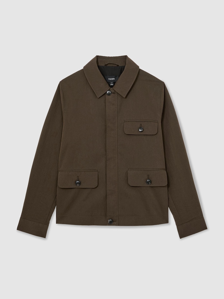 Reiss Brown Presh Jacket - Image 2 of 6