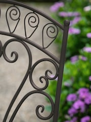 Gallery Home Black Brighton Garden 2 Seater Bistro Set - Image 2 of 4