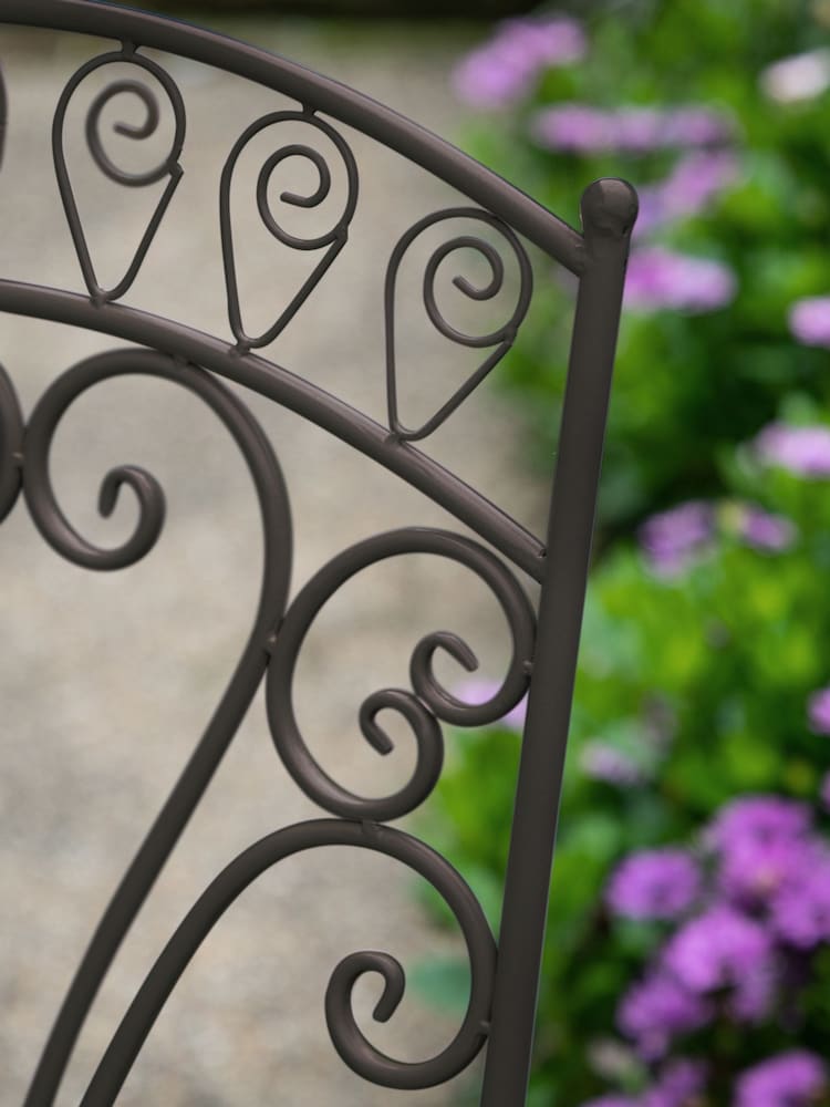 Gallery Home Black Brighton Garden 2 Seater Bistro Set - Image 2 of 4