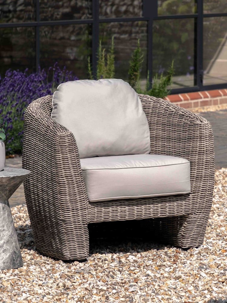 Gallery Home Grey Palermo Garden Armchair - Image 1 of 6 Gallery Home Grey Palermo Garden Armchair - Image 1 of 6