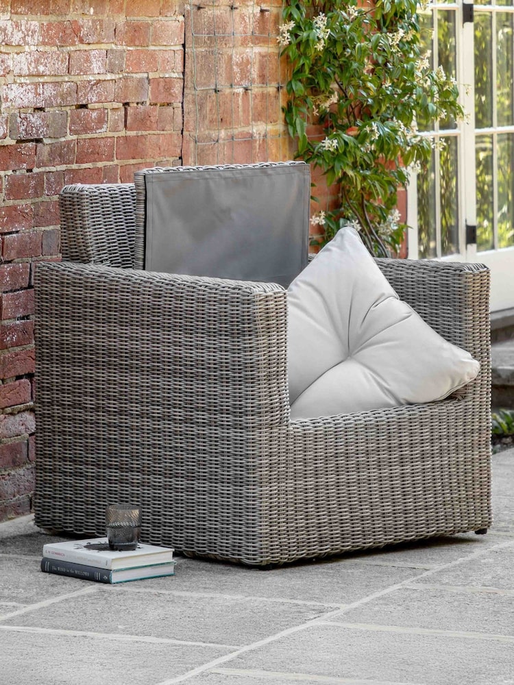 Gallery Home Grey Paris Garden Storage Armchair - Image 2 of 6