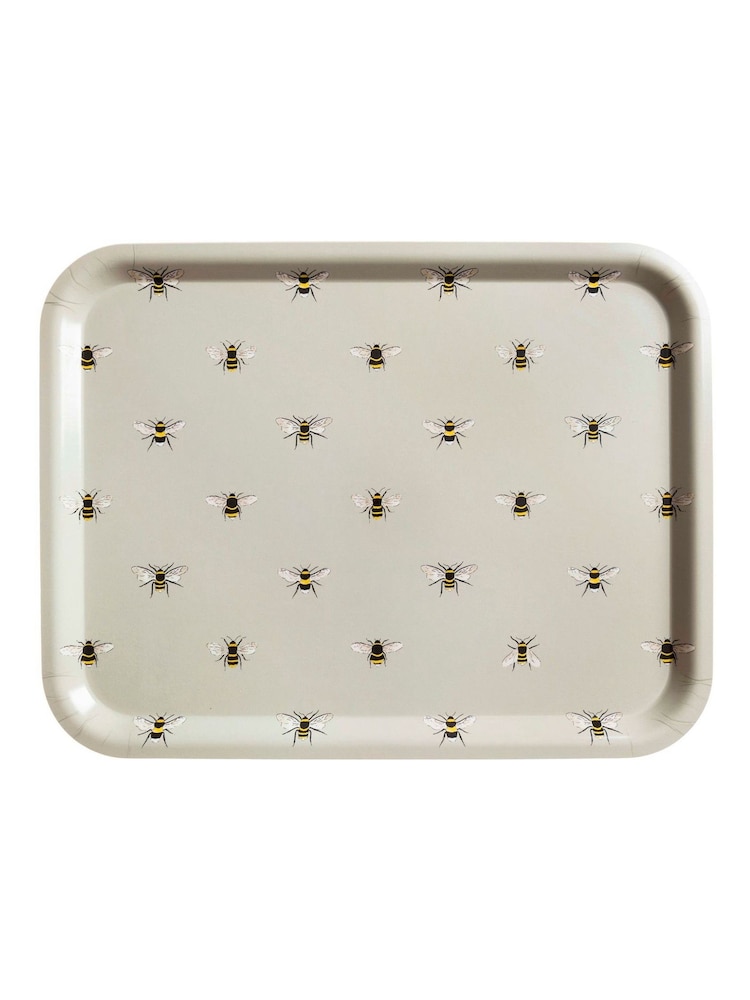 Sophie Allport Pale Green Bees Serving Tray - Image 1 of 1