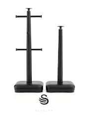 Swan Black Towel Pole and Mug Tree Set - Image 2 of 2