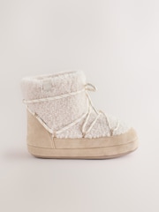 Borg neutral - Pantuflas estilo botas - Imagen 2 de 5