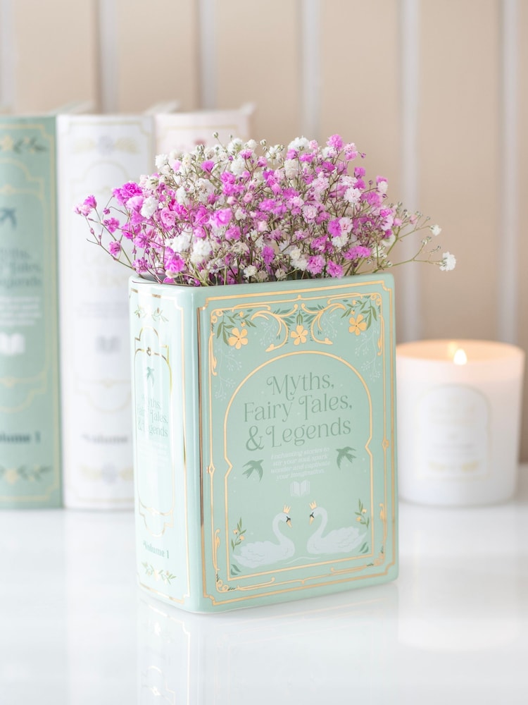 Something Different Green Book Shaped Vase - Image 1 of 4