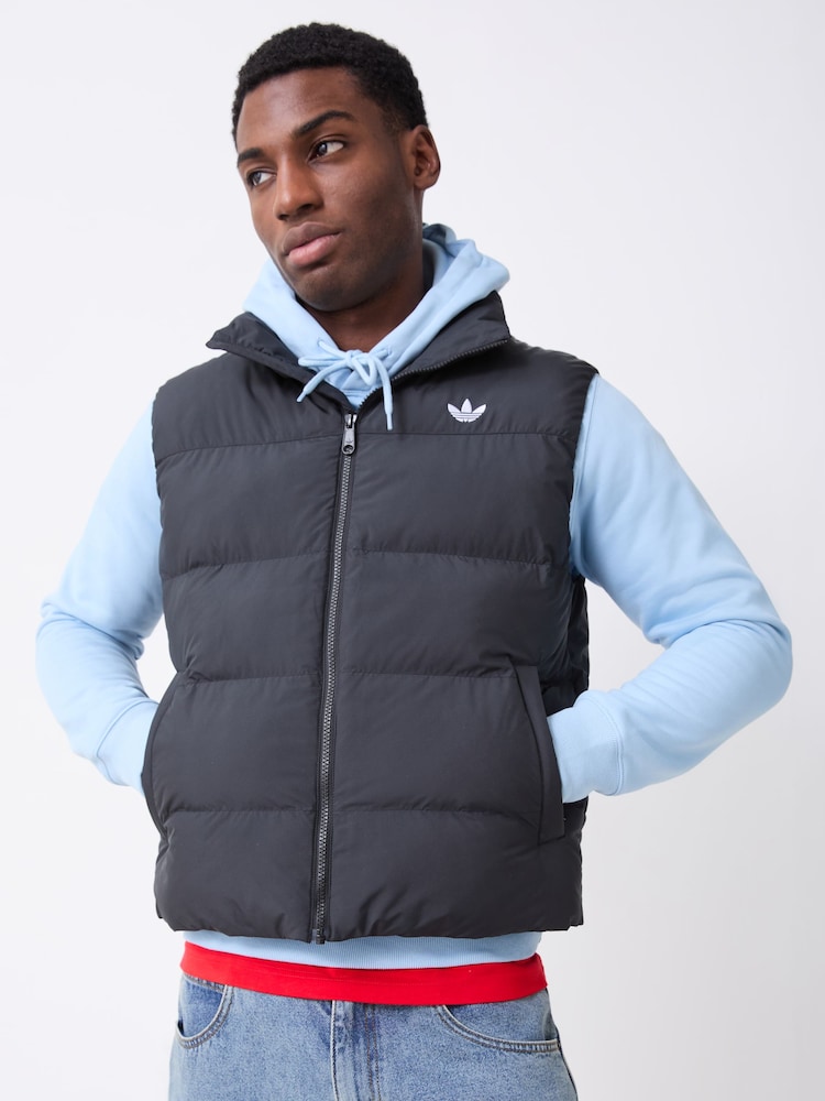 adidas Originals Black Down Regen Puffer Gilets - Image 1 of 5 adidas Originals Black Down Regen Puffer Gilets - Image 1 of 5