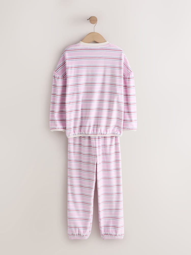 Ecru/Pink Striped Hello Kitty Cosy Pyjamas (3-16yrs) - Image 2 of 4 Ecru/Pink Striped Hello Kitty Cosy Pyjamas (3-16yrs) - Image 2 of 4