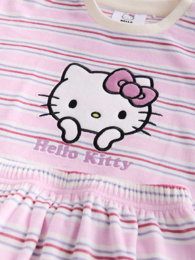 Ecru/Pink Striped Hello Kitty Cosy Pyjamas (3-16yrs) - Image 4 of 4 Ecru/Pink Striped Hello Kitty Cosy Pyjamas (3-16yrs) - Image 4 of 4