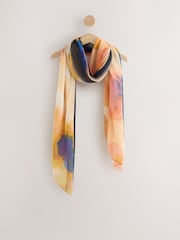 Pink Floral Plisse Lightweight Scarf - Image 4 of 6