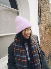 Lilac/Purple Ribbed Beanie Hat - Image 1 of 7