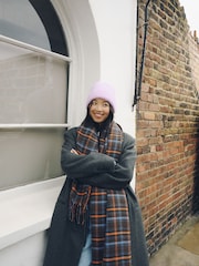 Lilac/Purple Ribbed Beanie Hat - Image 3 of 7